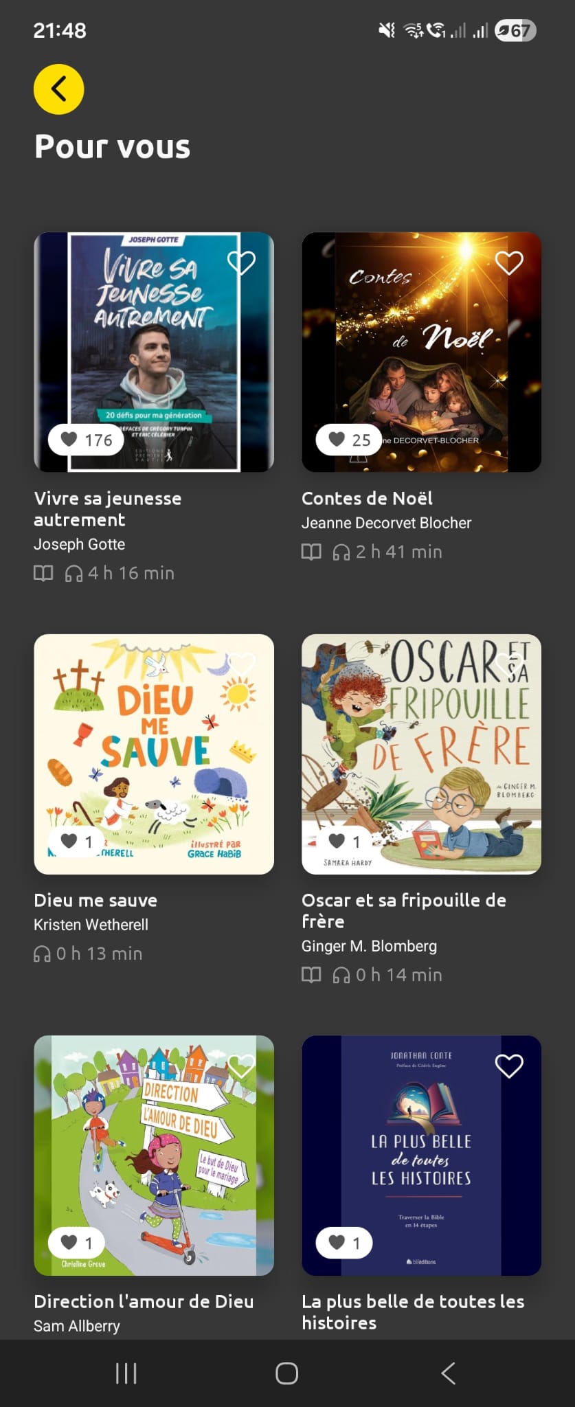 Suggestions personnalisées