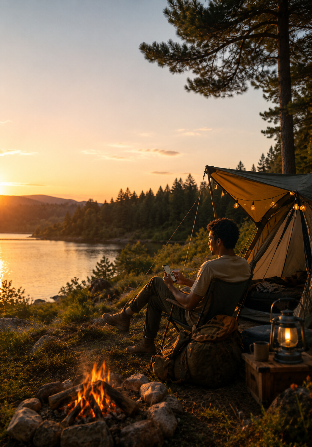 Au camping, sans réseau